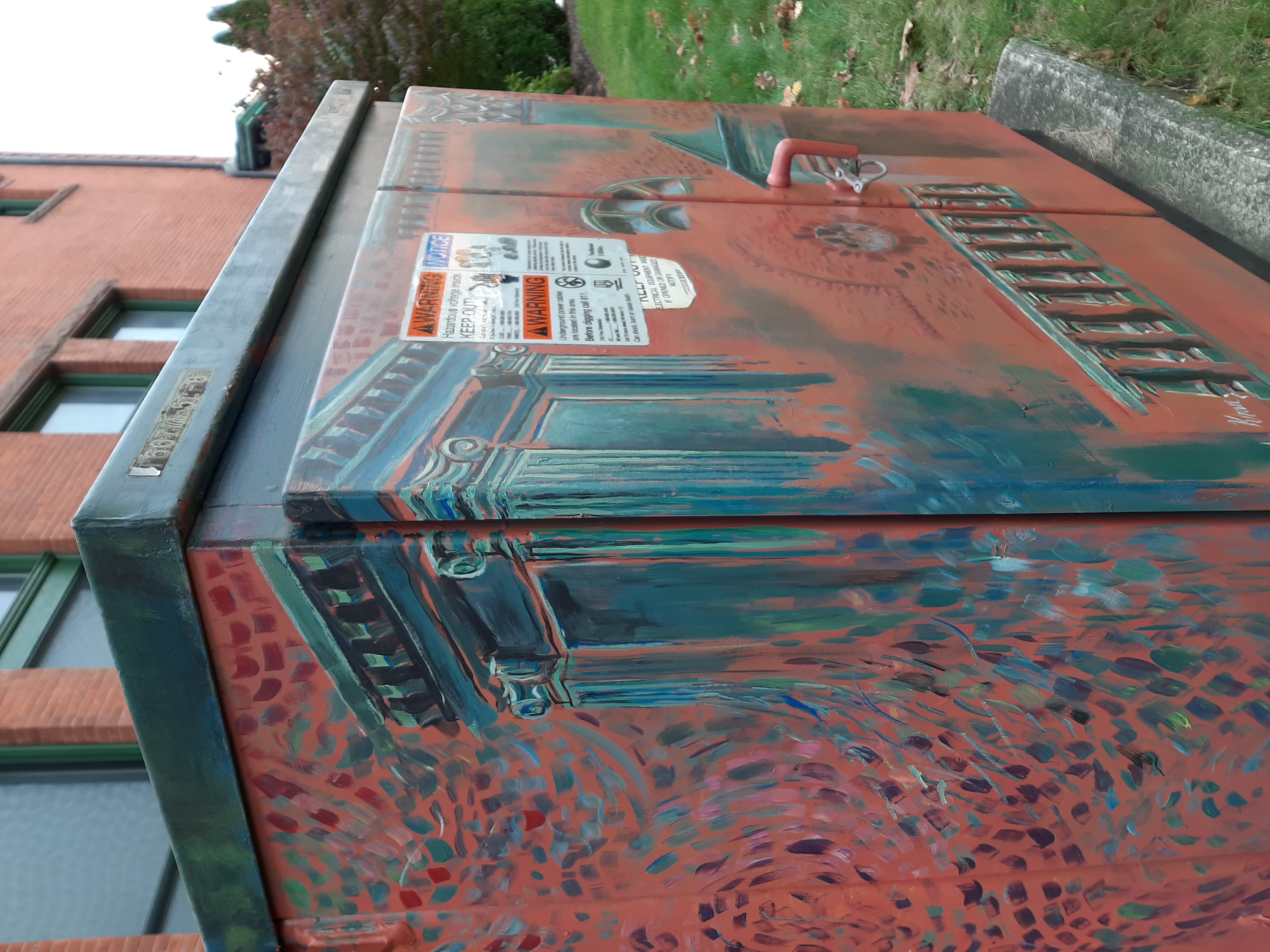 Town Hall Utility Box painting