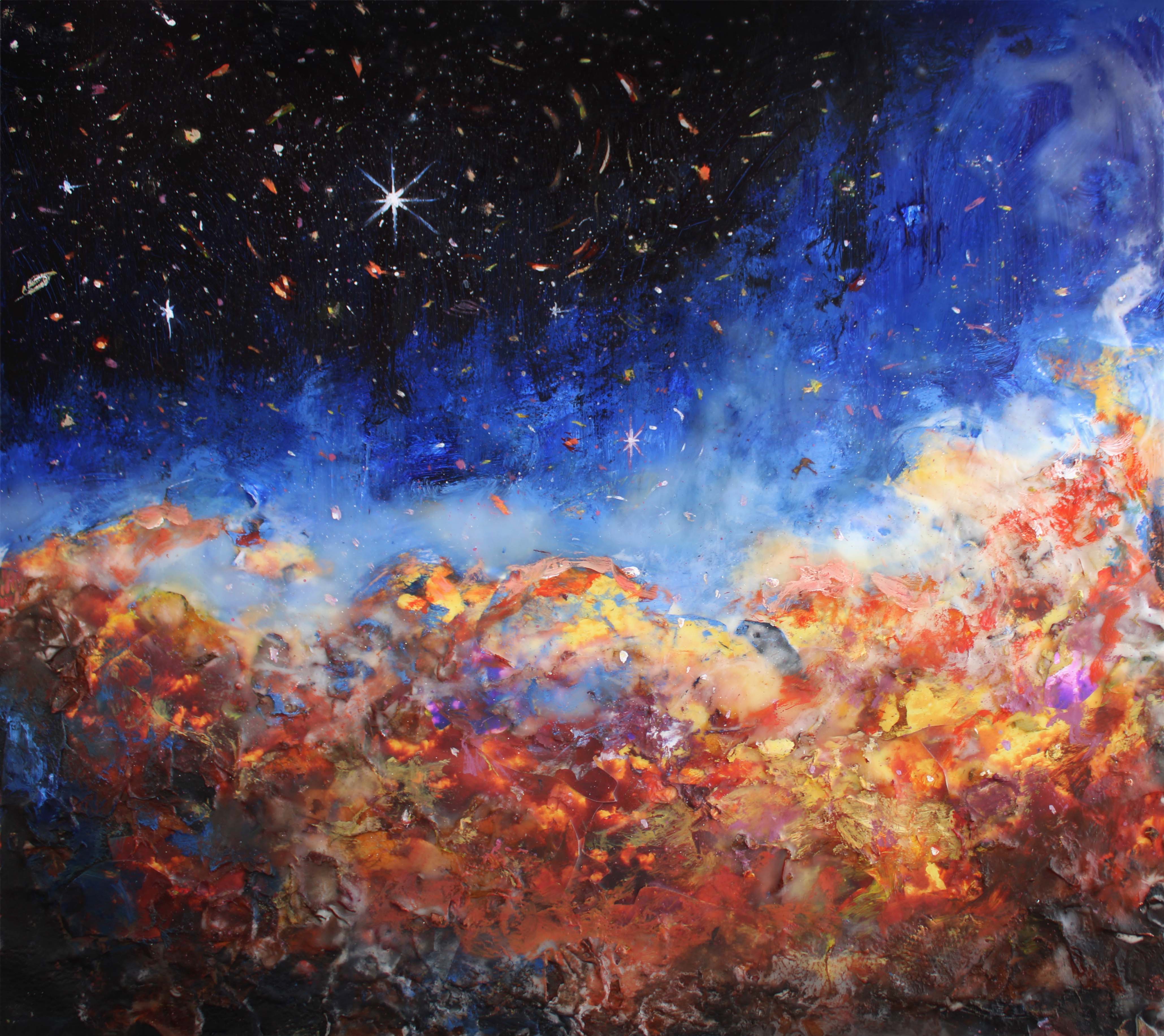 Nebula I from Webb Telescope painting