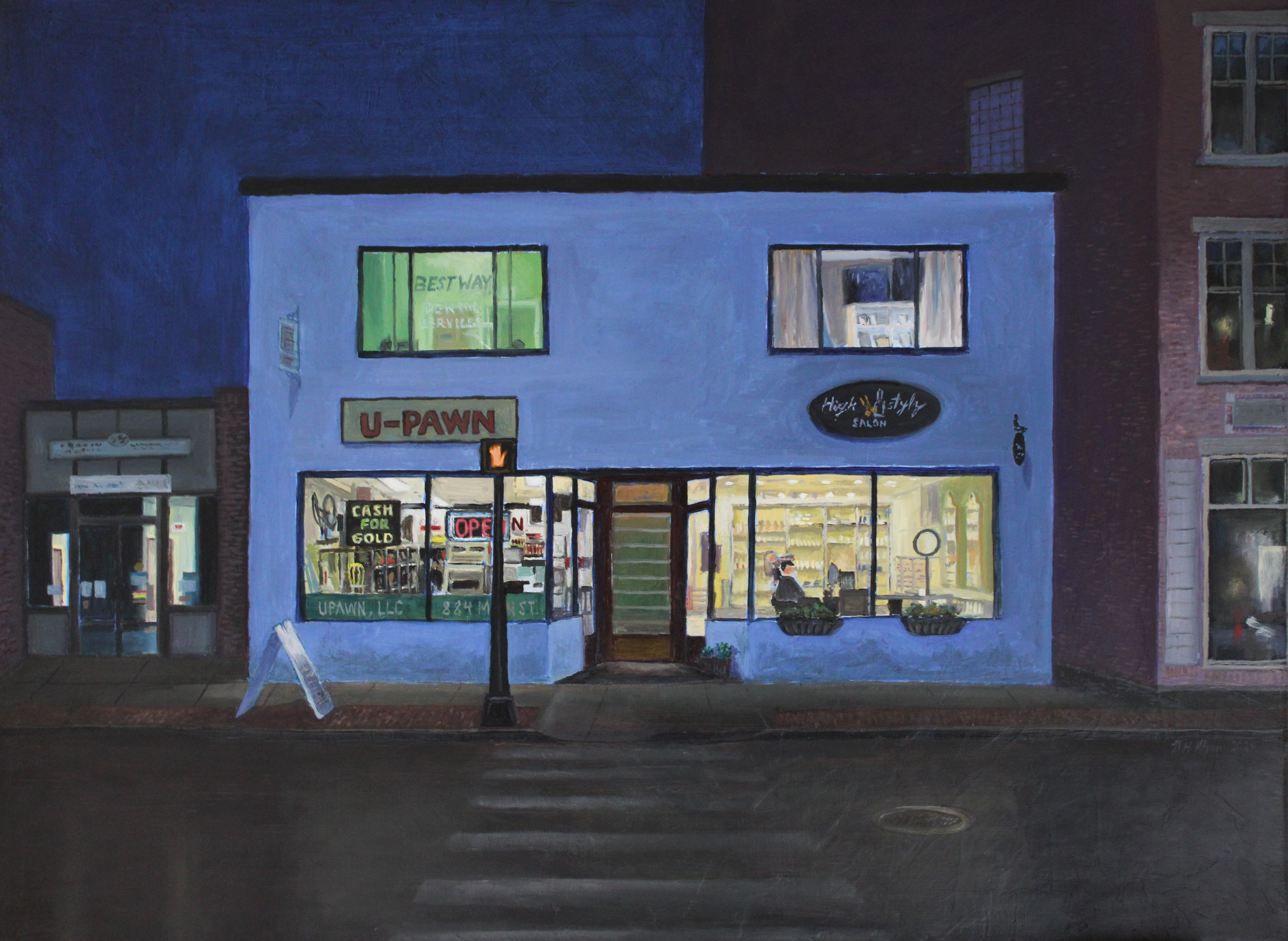 884-888 Main St. Willimantic painting