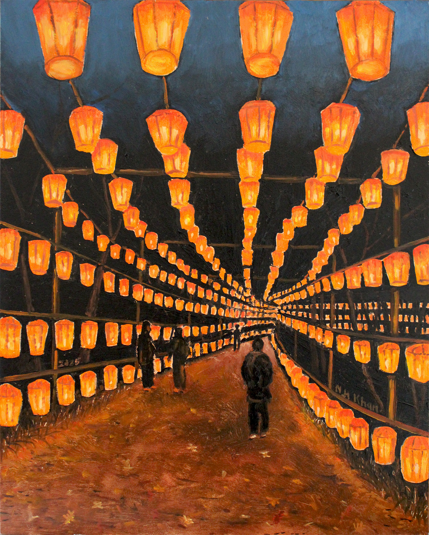 Chinese Lantern Festival Corridor painting