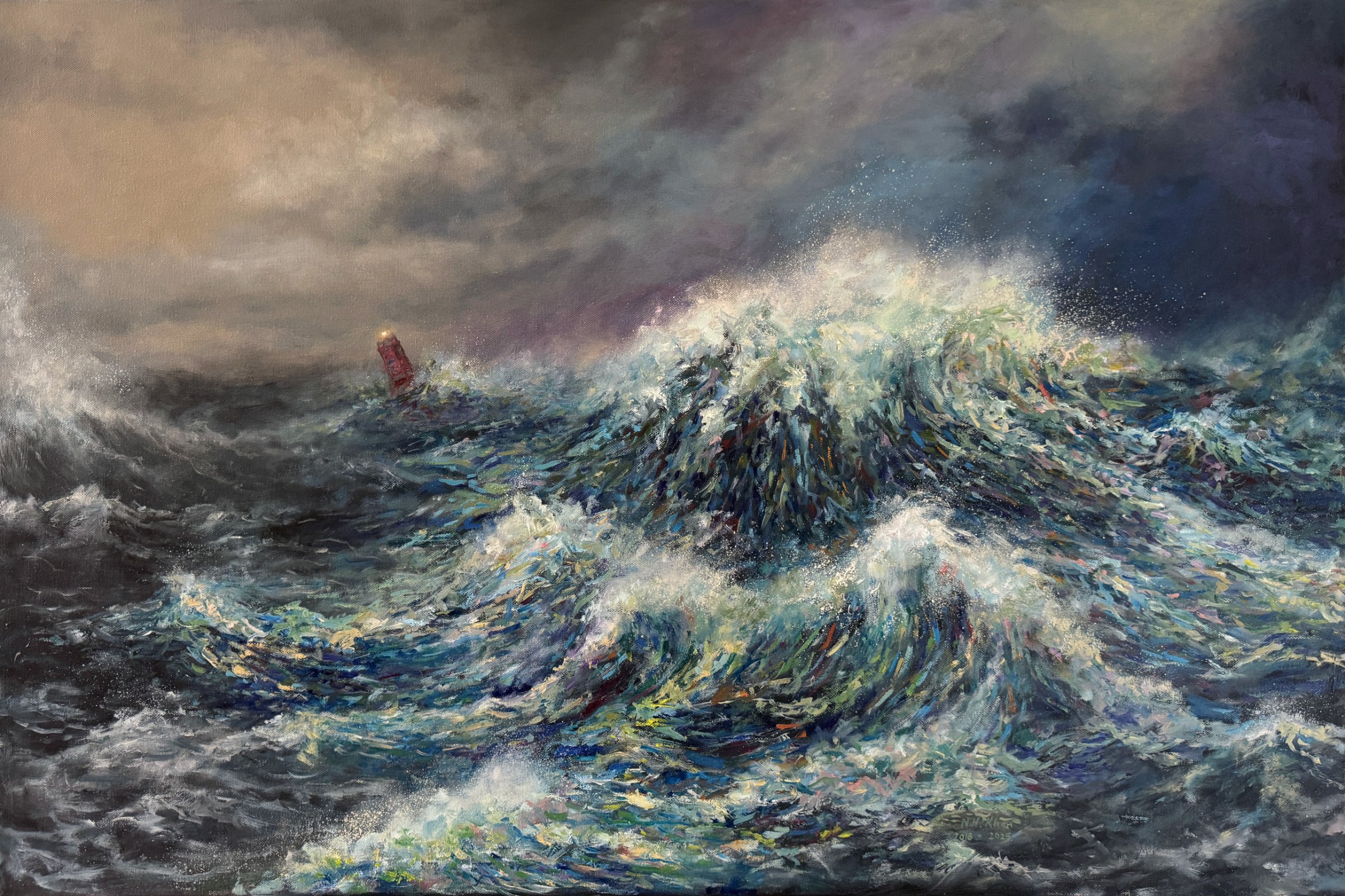 Color Storm painting