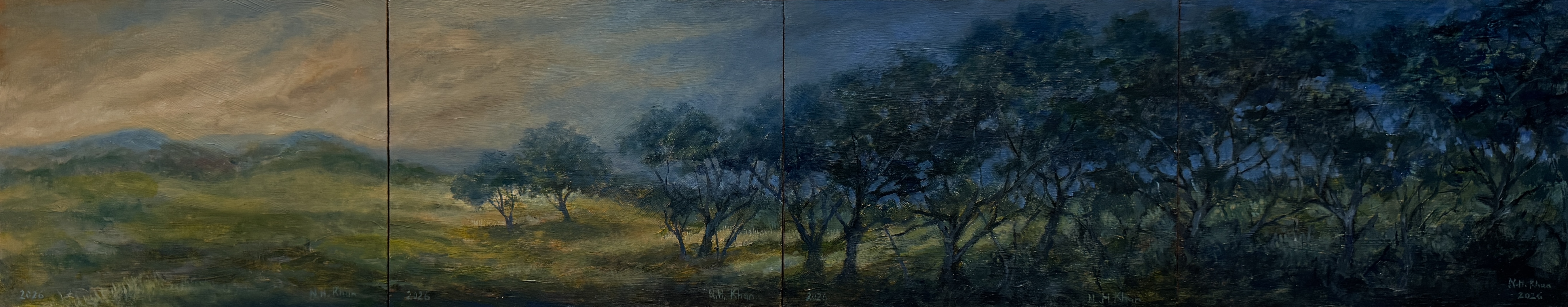 Night and Day painting